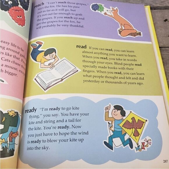 VINTAGE MY FUN WITH WORDS Children's Hardcover Dictionary Book Set Literary - Picture 7 of 7